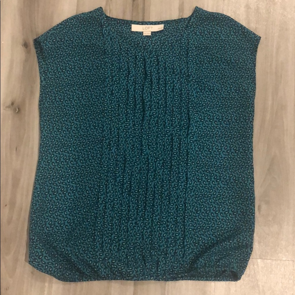 Loft xssp te paisley blouse pleated